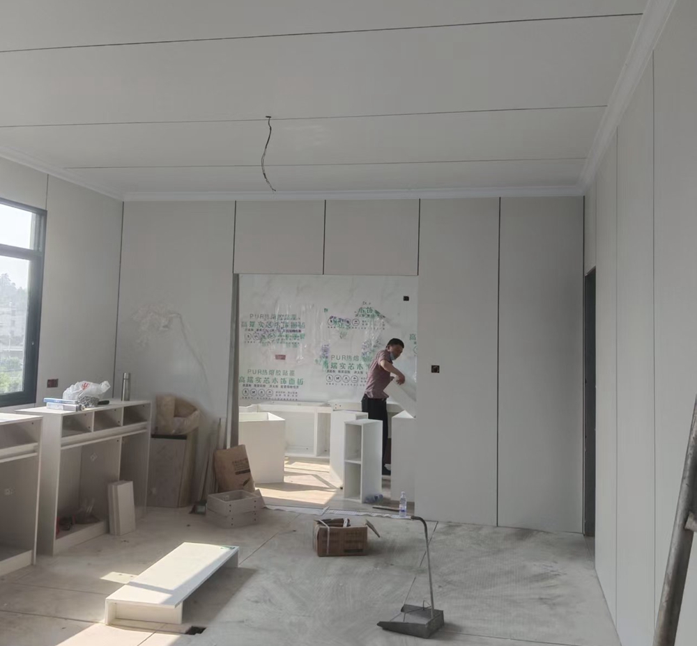 汉良轻钢别墅高效完成湘东区派出所厨房加建项目